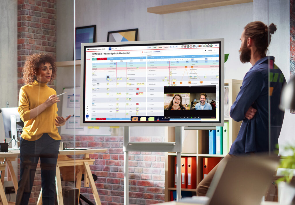 STAGILE® board with sprint plan, backlog and risk management